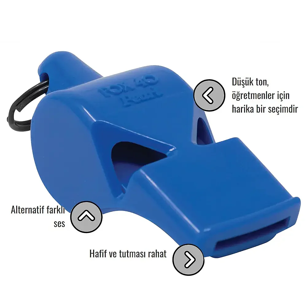 Fox 40 9703 Pearl Safety W/Lanyard Düdük Mavi - 2