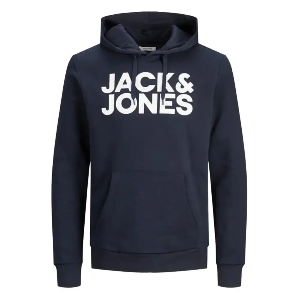 Jack & Jones 12152840 Jjecorp Logo Sweat Hood Noos Lacivert - 1