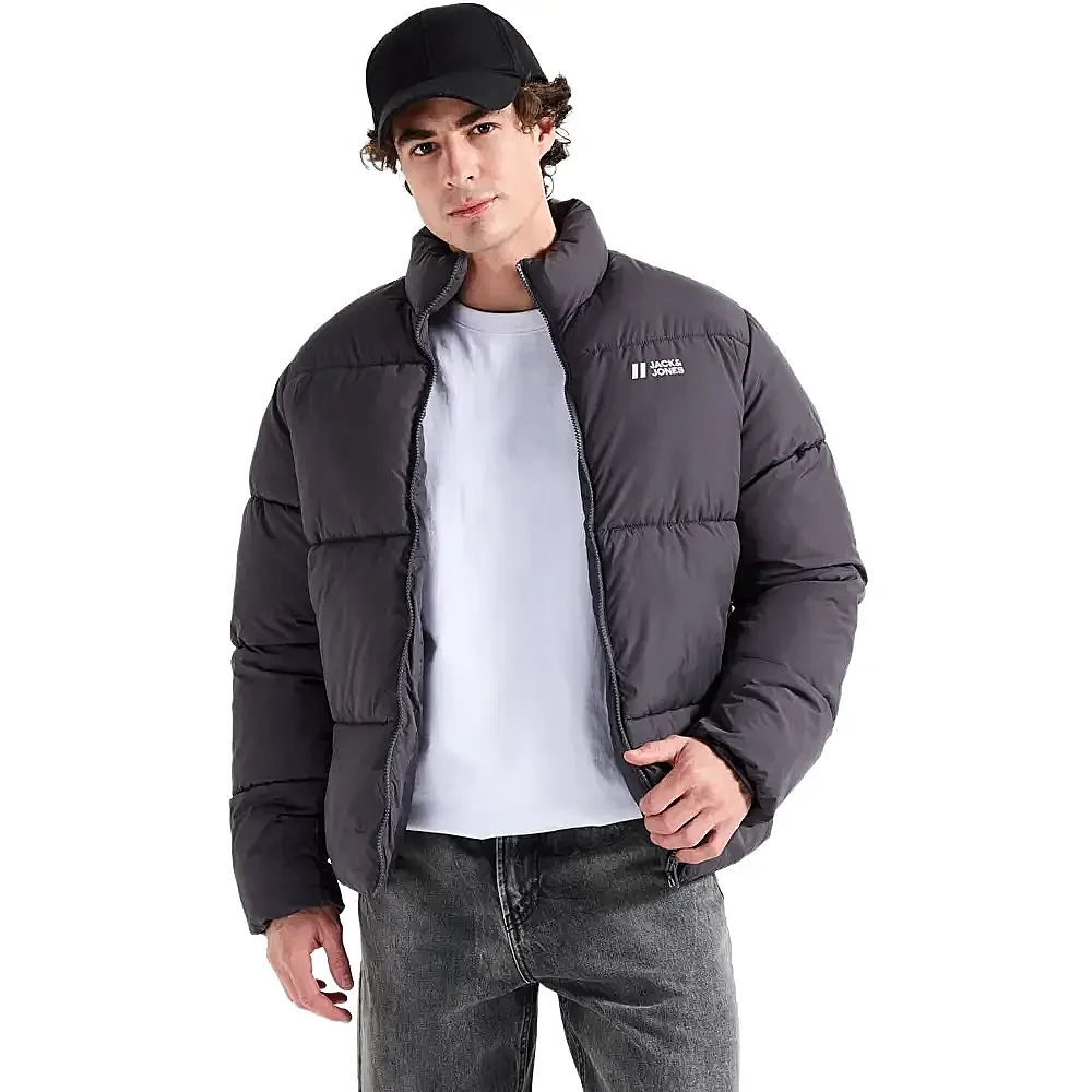 Jack & Jones 12238745 Jjmax Puffer Ceket Antrasit - 2