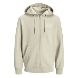 Jack & Jones 12265177 Jjecorp Logo Sweat Zip Hood Noos Eşofman Üstü Ay Işığı - Jack & Jones