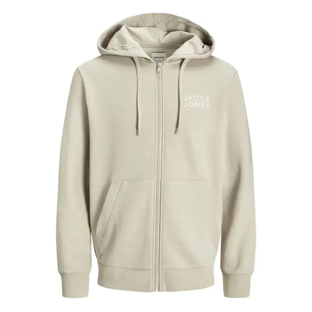 Jack & Jones 12265177 Jjecorp Logo Sweat Zip Hood Noos Eşofman Üstü Ay Işığı - 1