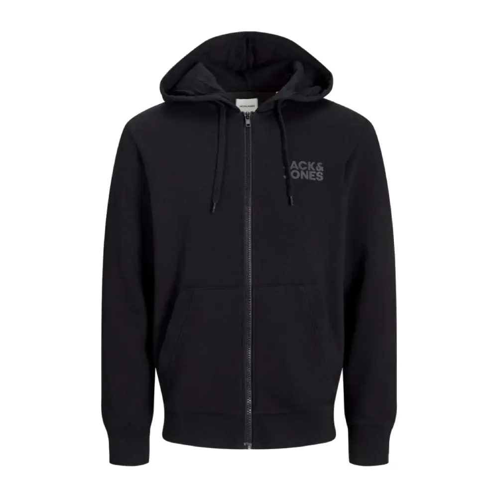 Jack & Jones 12265177 Jjecorp Logo Sweat Zip Hood Noos Eşofman Üstü Siyah - 1