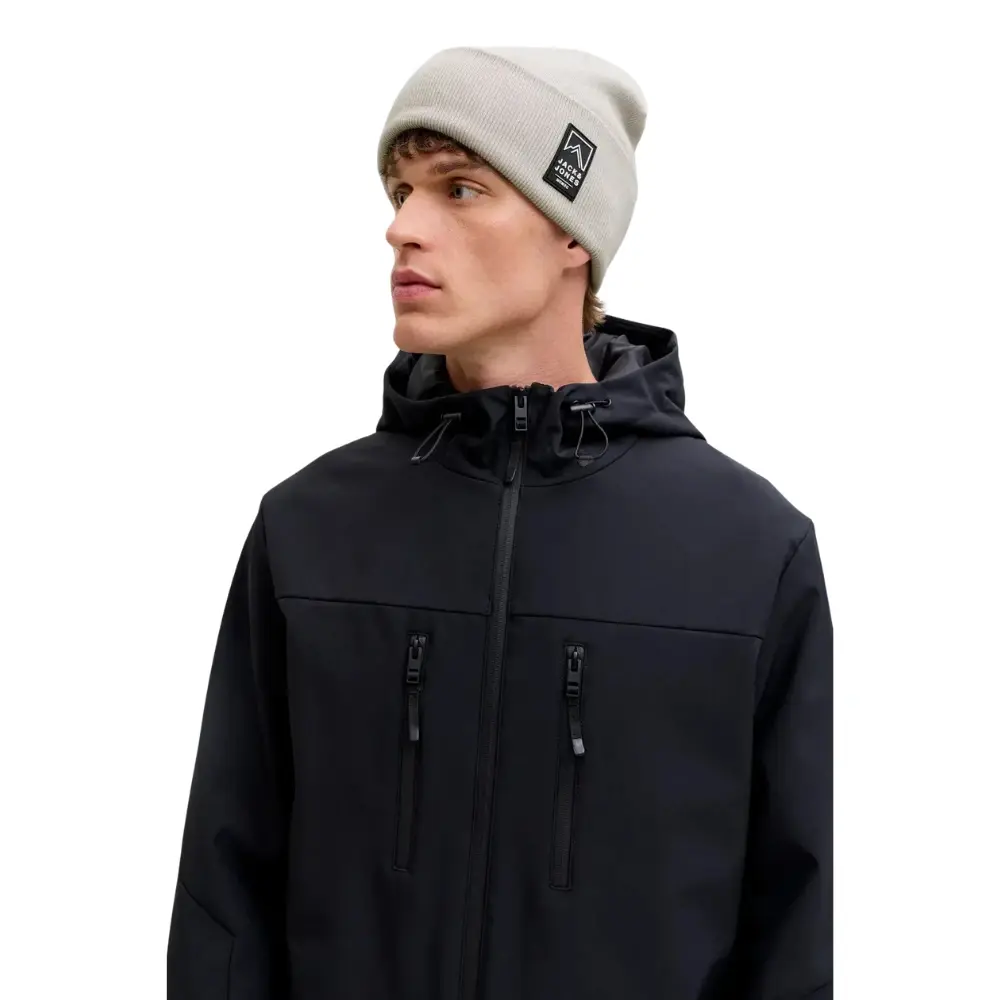 Jack & Jones 12286472 Jacalpes Beanie Ski Bere Gri - 1