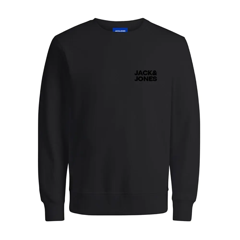 Jack & Jones 12290659 Jorlogo Crew Neck Tt Sweatshirt Siyah - 1