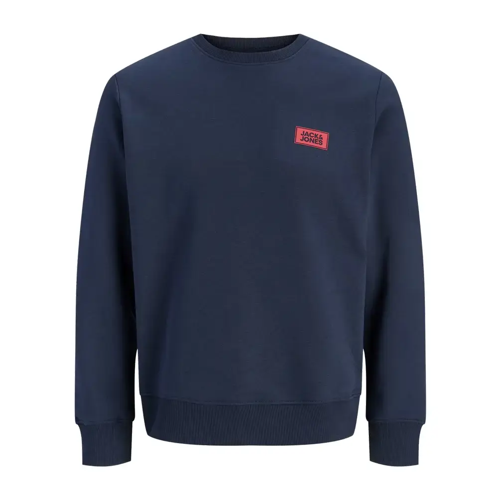 Jack & Jones 12298426 Jjrush Crew Neck Sn Sweatshirt Lacivert - 1