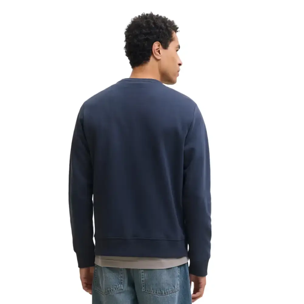 Jack & Jones 12298426 Jjrush Crew Neck Sn Sweatshirt Lacivert - 4