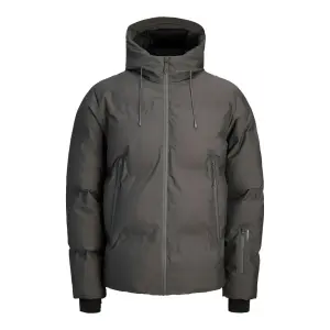 Jack & Jones 12303807 Jwhfusion Technical Puffer Ceket Koyu Gri - Jack & Jones