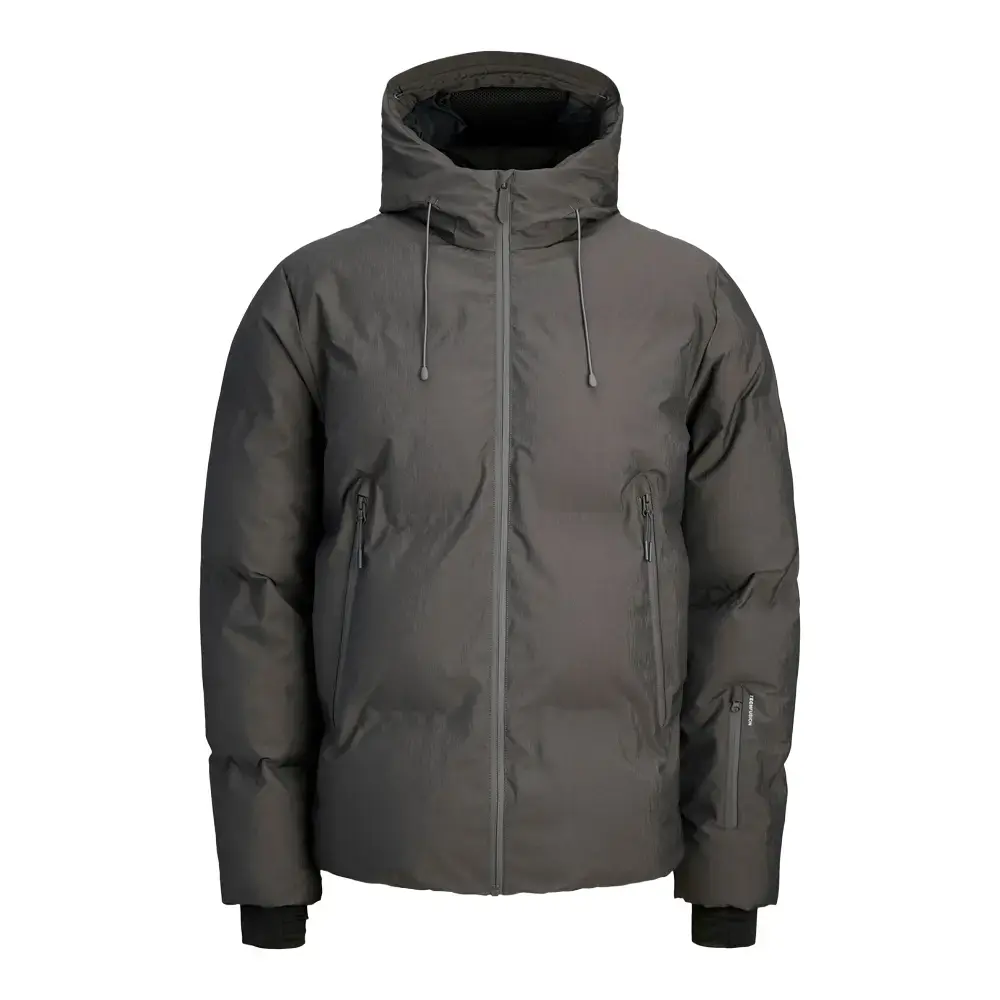 Jack & Jones 12303807 Jwhfusion Technical Puffer Ceket Koyu Gri - 1