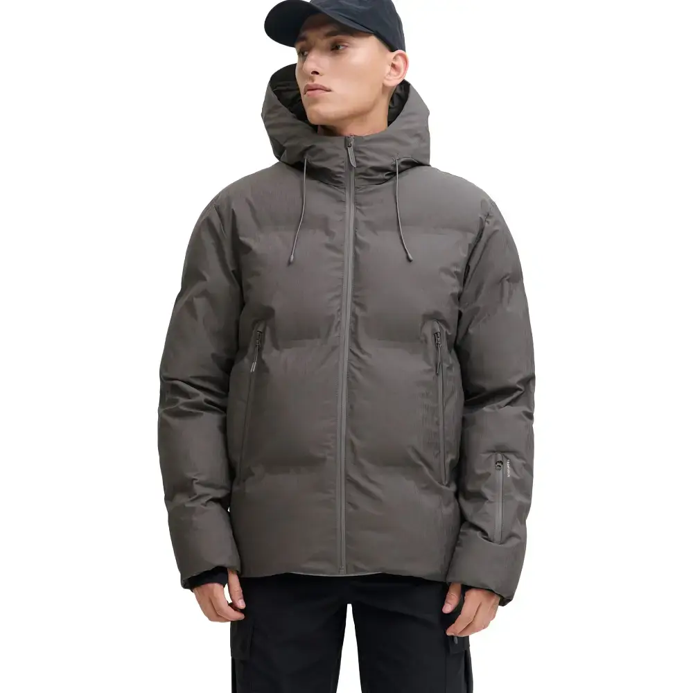 Jack & Jones 12303807 Jwhfusion Technical Puffer Ceket Koyu Gri - 2