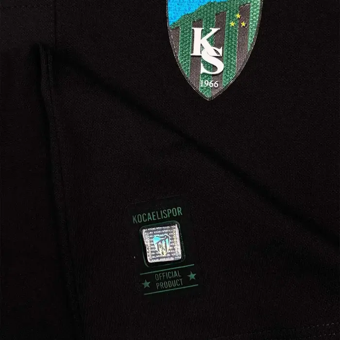 Kocaelispor 150526 Lisanslı Polo Yaka T-Shirt Siyah - 5