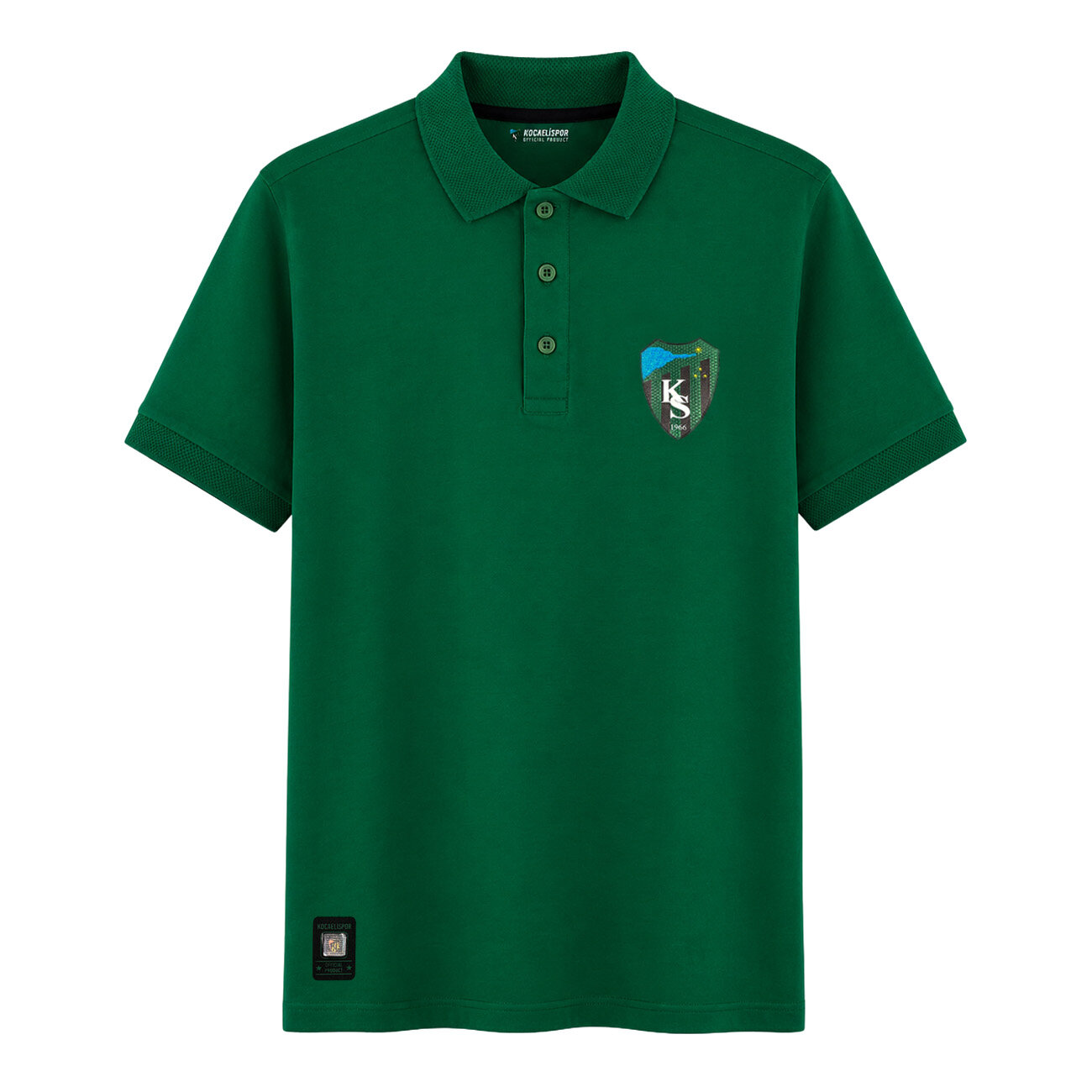 Kocaelispor 150526 Lisanslı Polo Yaka T-Shirt Yeşil - 1