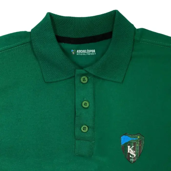 Kocaelispor 150526 Lisanslı Polo Yaka T-Shirt Yeşil - 3