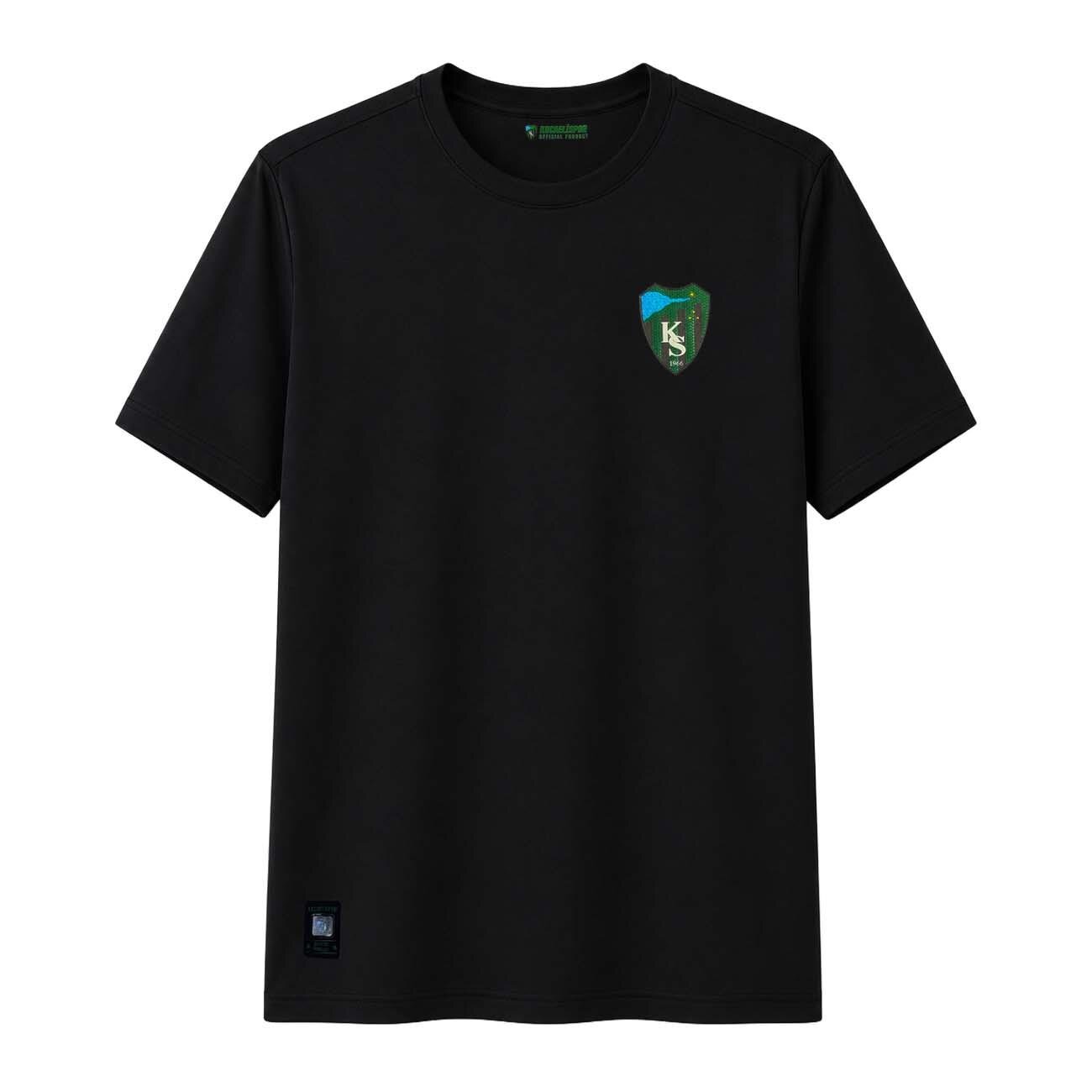 Kocaelispor 170526 Lisanslı Climacool Sıfır Yaka T-Shirt Siyah - 1