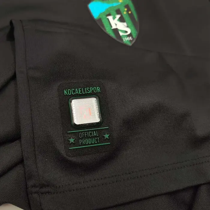 Kocaelispor 170526 Lisanslı Climacool Sıfır Yaka T-Shirt Siyah - 5