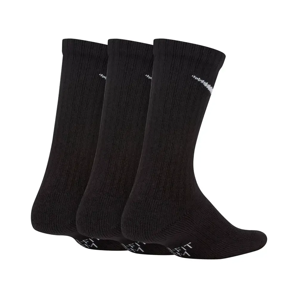 Nike SX6842 Nike Everyday Cushioned Crew 3lü Paket Çorap Siyah - 2
