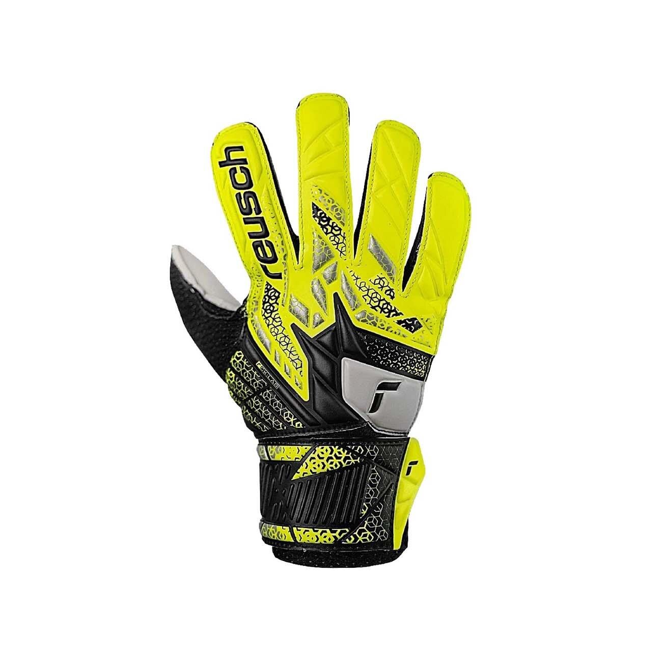 Reusch 5572515 Attrakt Solid Junior Kaleci Eldiveni Neon Sarı - 1