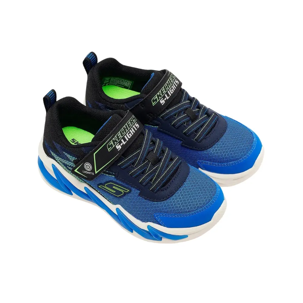 Skechers 400200L Light-Surge Spor Ayakkabı Siyah-Mavi - 3