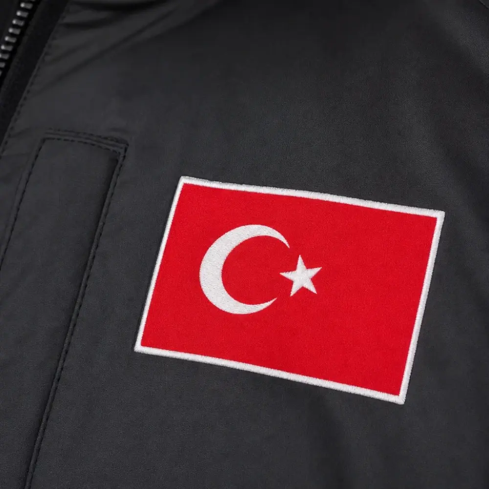 Türkiye IO8876 Su26 Erkek Polar Yağmurluk Siyah - 4