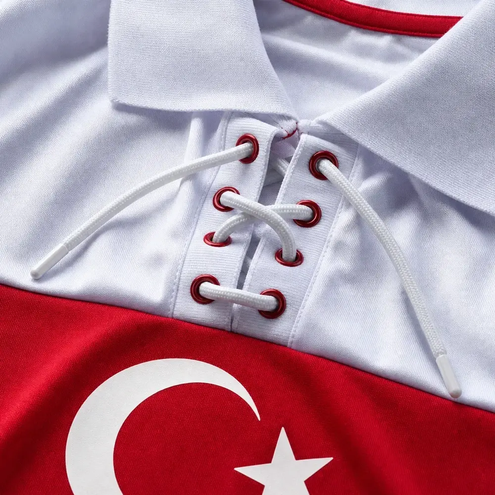 Türkiye Mc2026 Ay-Yıldızlı Retro Bağcıklı Tişört Beyaz - 4