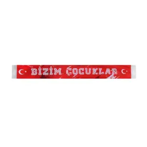 Türkiye Tff2025 Şal Atkı Bizim Çocuklar - Kırmızı Beyaz