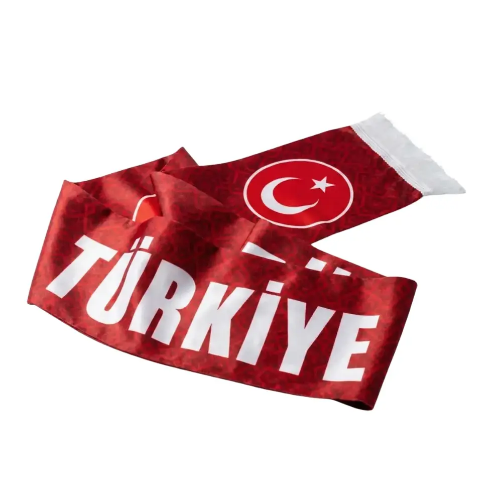 Türkiye Tff2025 Şal Atkı Türkiye Desen - 3